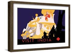 Visit India-null-Framed Art Print