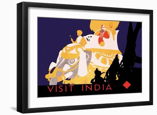 Visit India-null-Framed Art Print