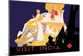 Visit India-null-Mounted Art Print