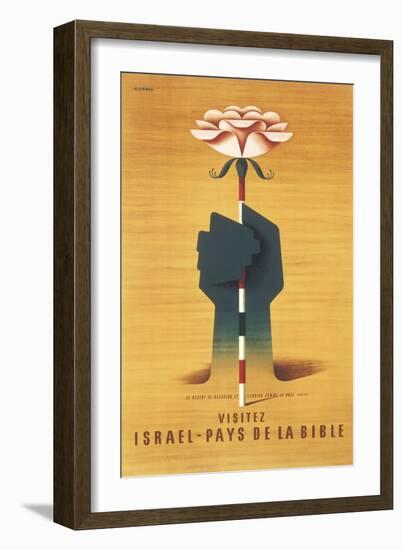 Visit Israel Poster-null-Framed Art Print