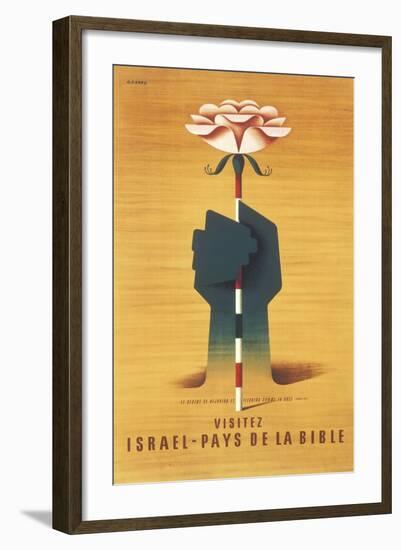 Visit Israel Poster-null-Framed Art Print