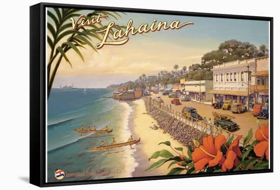 Visit Lahaina-Kerne Erickson-Framed Stretched Canvas