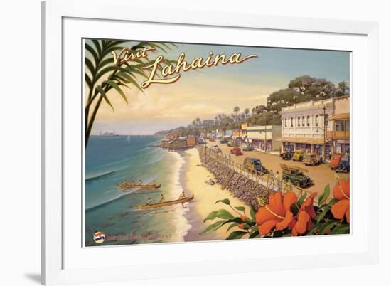 Visit Lahaina-Kerne Erickson-Framed Art Print