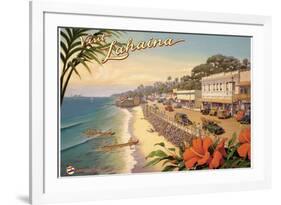 Visit Lahaina-Kerne Erickson-Framed Art Print