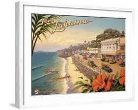 Visit Lahaina-Kerne Erickson-Framed Art Print