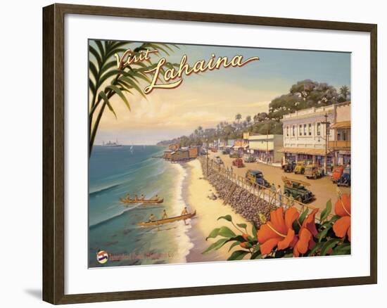 Visit Lahaina-Kerne Erickson-Framed Art Print