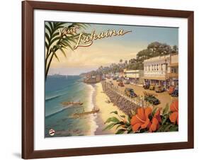 Visit Lahaina-Kerne Erickson-Framed Art Print