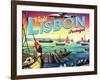 Visit Lisbon-The Saturday Evening Post-Framed Giclee Print