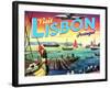 Visit Lisbon-The Saturday Evening Post-Framed Giclee Print