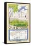 'Visit London', Poster Advertising Southern Railway, 1929-null-Framed Stretched Canvas