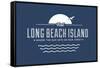 Visit Long Beach Island - Where the sun sets on New Jersey-Lantern Press-Framed Stretched Canvas