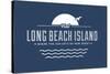 Visit Long Beach Island - Where the sun sets on New Jersey-Lantern Press-Stretched Canvas