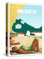 Visit Mexico-The Saturday Evening Post-Stretched Canvas