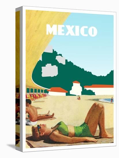Visit Mexico-The Saturday Evening Post-Stretched Canvas