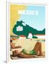 Visit Mexico-The Saturday Evening Post-Framed Giclee Print