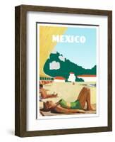 Visit Mexico-The Saturday Evening Post-Framed Giclee Print