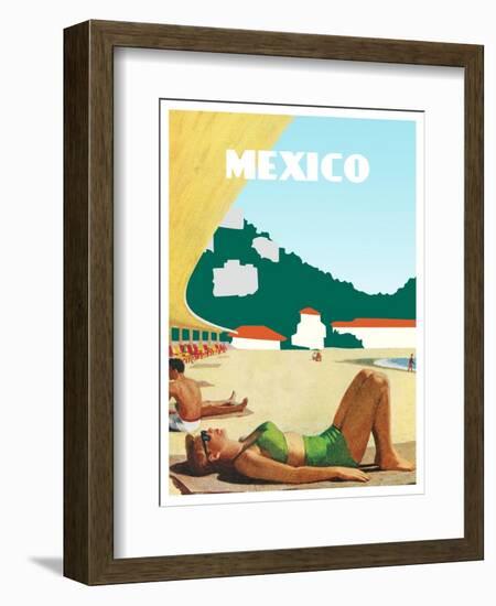 Visit Mexico-The Saturday Evening Post-Framed Giclee Print