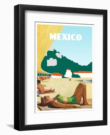 Visit Mexico-The Saturday Evening Post-Framed Giclee Print