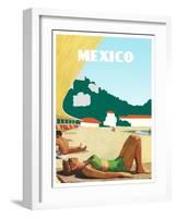 Visit Mexico-The Saturday Evening Post-Framed Giclee Print