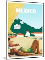 Visit Mexico-The Saturday Evening Post-Mounted Giclee Print