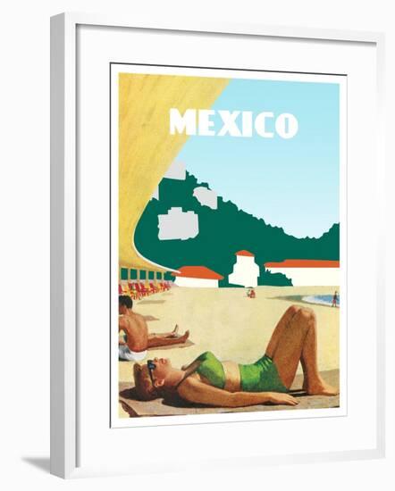 Visit Mexico-The Saturday Evening Post-Framed Giclee Print