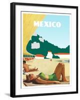 Visit Mexico-The Saturday Evening Post-Framed Giclee Print