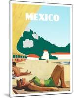 Visit Mexico-The Saturday Evening Post-Mounted Giclee Print