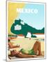 Visit Mexico-The Saturday Evening Post-Mounted Giclee Print