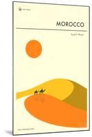 Visit Morocco-Jazzberry Blue-Mounted Art Print