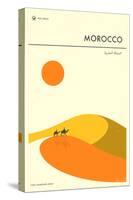 Visit Morocco-Jazzberry Blue-Stretched Canvas