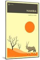 Visit Namibia-Jazzberry Blue-Mounted Art Print