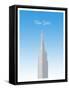 Visit New York City (minimalist)-The Saturday Evening Post-Framed Stretched Canvas