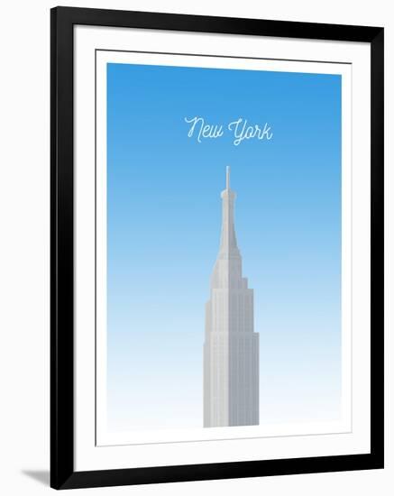 Visit New York City (minimalist)-The Saturday Evening Post-Framed Giclee Print