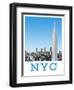 Visit New York City-The Saturday Evening Post-Framed Giclee Print