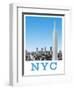Visit New York City-The Saturday Evening Post-Framed Giclee Print