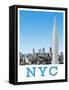 Visit New York City-The Saturday Evening Post-Framed Stretched Canvas