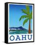 Visit Oahu-The Saturday Evening Post-Framed Stretched Canvas