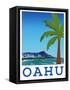 Visit Oahu-The Saturday Evening Post-Framed Stretched Canvas