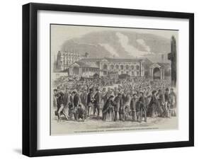 Visit of British Excursionists to Paris-null-Framed Giclee Print