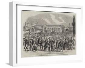 Visit of British Excursionists to Paris-null-Framed Giclee Print