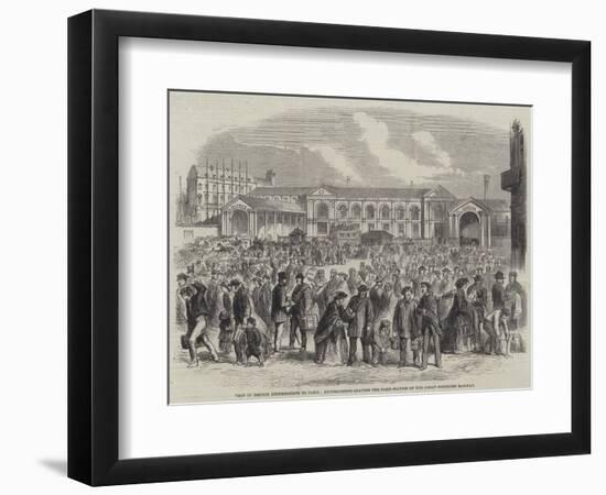 Visit of British Excursionists to Paris-null-Framed Giclee Print