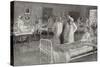 Visit of Franz Joseph of Austria to a Military Hospital in Vienna-Wilhelm Gause-Stretched Canvas