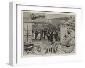 Visit of HMS Nelson to Melbourne-null-Framed Giclee Print