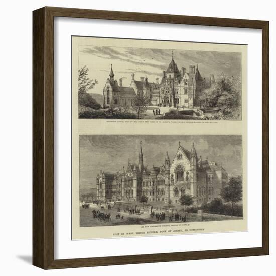 Visit of Hrh Prince Leopold, Duke of Albany, to Nottingham-null-Framed Giclee Print