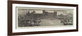 Visit of Hrh the Duke of Connaught to Kilkenny Castle, Meet of the Foxhounds-null-Framed Giclee Print