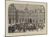Visit of Hrh the Duke of Edinburgh to Liverpool, a Sketch on the Exchange Flags-null-Mounted Giclee Print