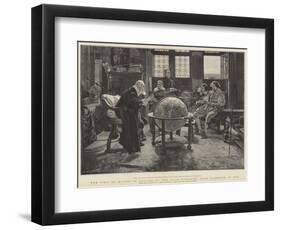 Visit of John Milton to Galileo at the Villa D'Arcetri, Near Florence, Italy-Tito Lessi-Framed Giclee Print