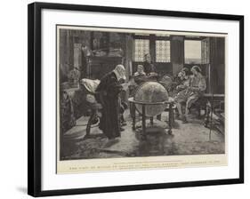 Visit of John Milton to Galileo at the Villa D'Arcetri, Near Florence, Italy-Tito Lessi-Framed Giclee Print