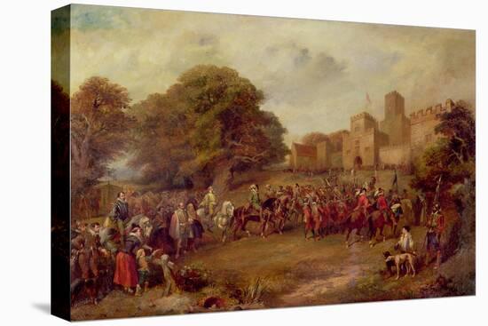 Visit of King James I to Hoghton Tower in 1617-George Cattermole-Stretched Canvas