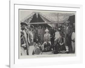 Visit of Lady Northcote to the Portuguese Health-Camp at Bombay-null-Framed Giclee Print